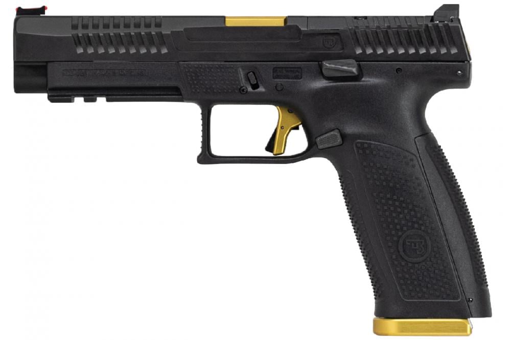 CZ P-10F COMPETITION READY 19RD 9MM BLACK & GOLD -img-0