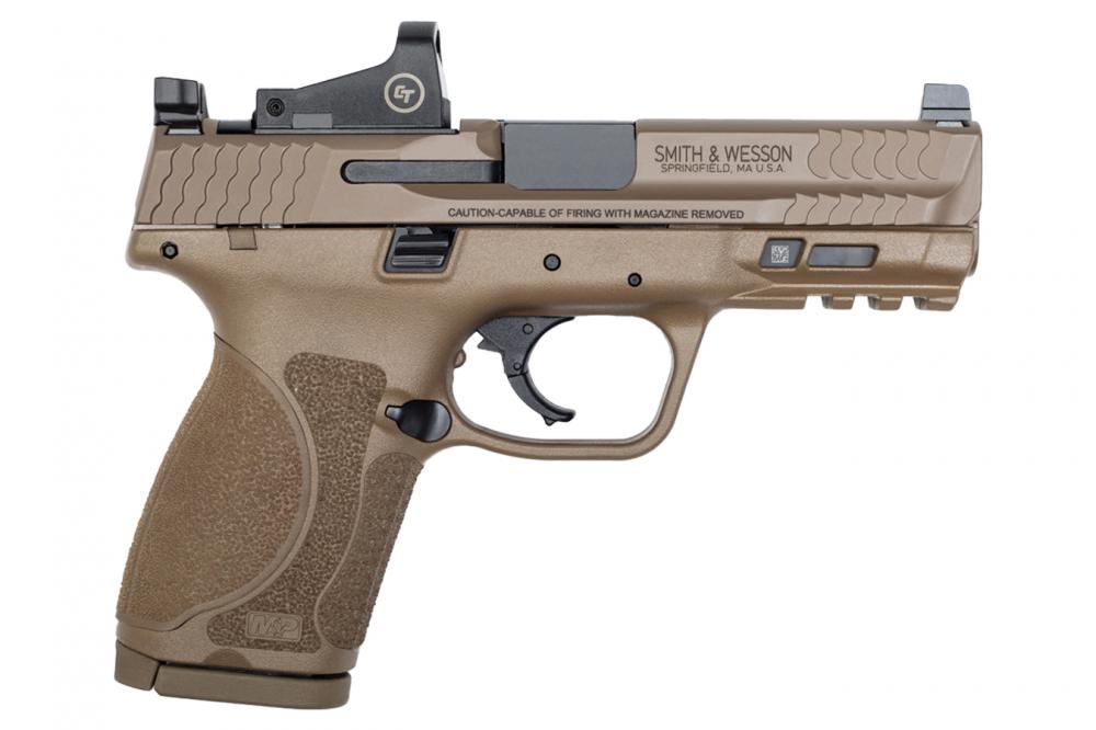 Smith And Wesson Mandp9 M20 Compact 9mm Fde Pistol With Crimson Trace Red Dot Reflex Sight 649 9401