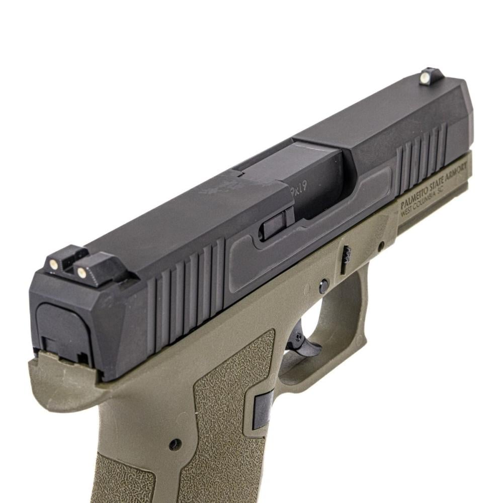 Psa Dagger Compact 9mm Pistol Extreme Carry Cut Slide And Non Threaded Barrel 2 Tone Sniper Green 0675