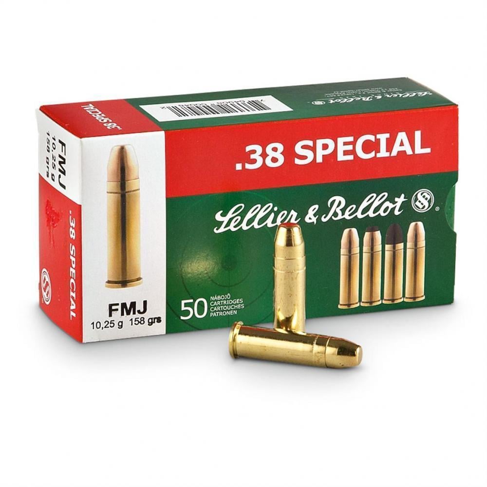 500 rounds Sellier & Bellot .38 Special 158 - grain FMJ Ammo - $148.19 ...
