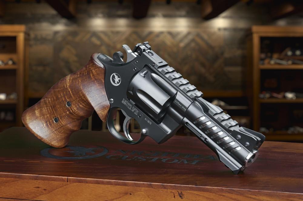 Nighthawk Customs Korth NXR .44 MAG 4" 6 Round Turkish Walnut Wood Grips Revolver - $5199
