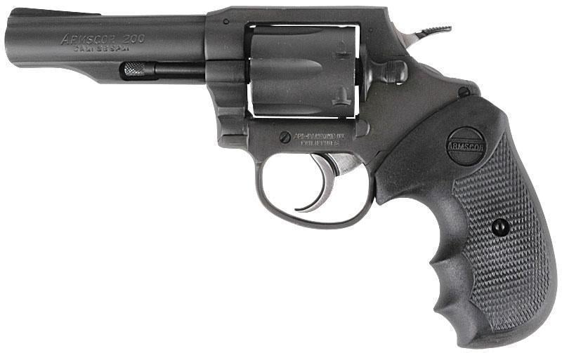 Rock Island 51261 Revolver M200 Single/Double 38 Special 4" 6 Black Polymer Black Parkerized - $223.38