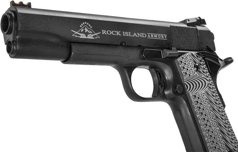 Rock Island Tactical 1911 45 Acp 5 Barrel 8 Rnds With Vz Grips And Hi Viz Front Sight 48719 4537