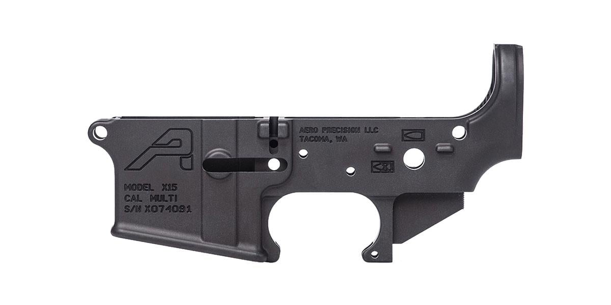 Aero Precision AR-15 X15 Stripped Lower Receiver - Anodized Black - Cosmetic BLEM - $59.99