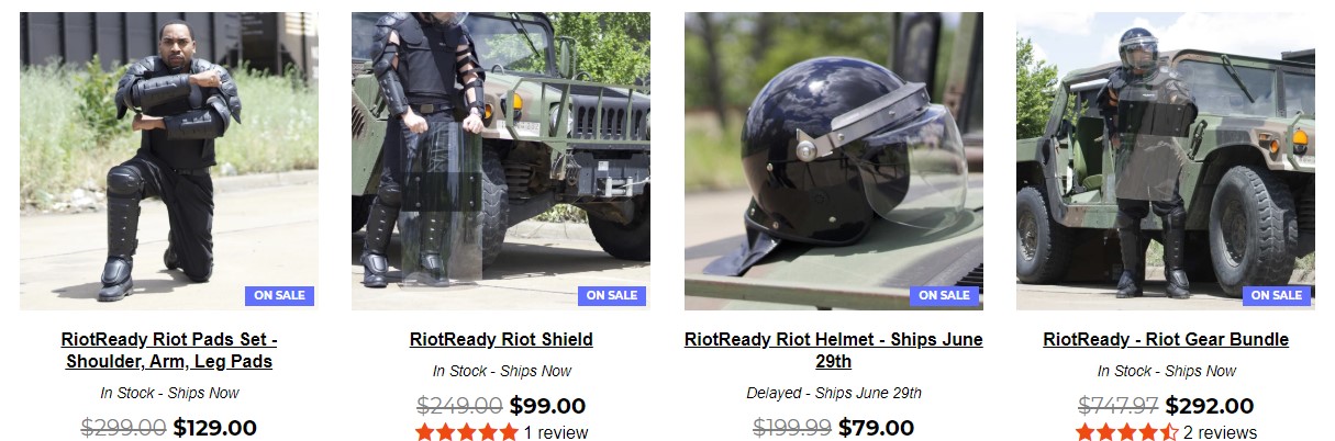 BulletSafe RiotReady Riot Gear from $79