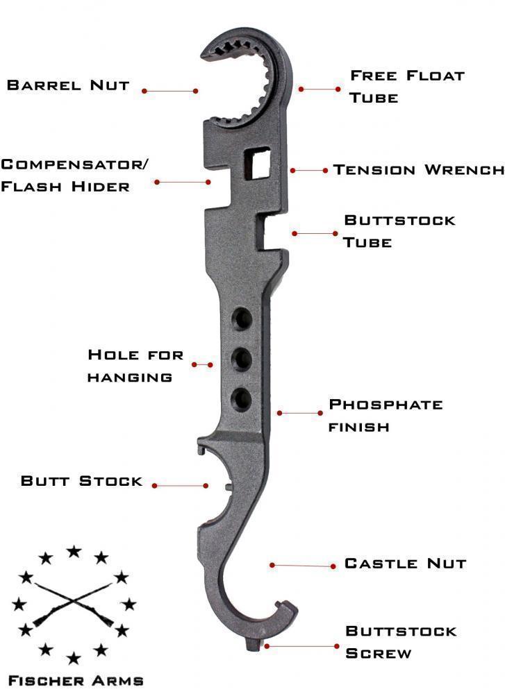 3 prong flash hider wrench