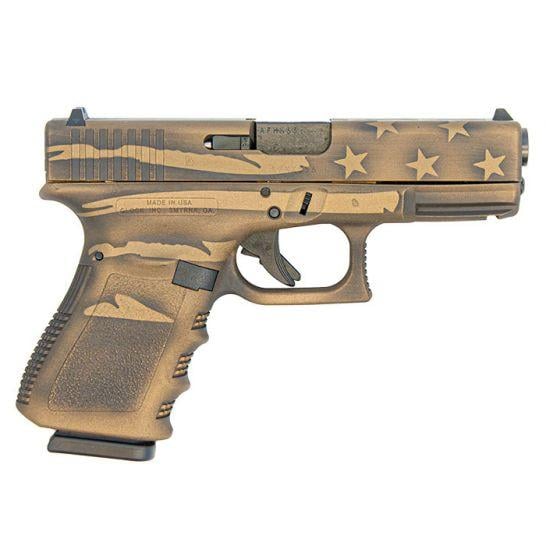 Glock 19 Gen3 Midnight Bronze Flag 9mm 4.02" 15 rd - $469.99 ($7.99 S/H on Firearms)