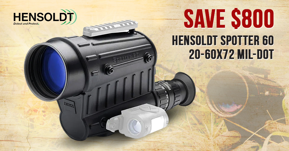 Hensoldt Spotter 60 20-60x72 Mil-Dot 10212293 - Save $800 - $4330