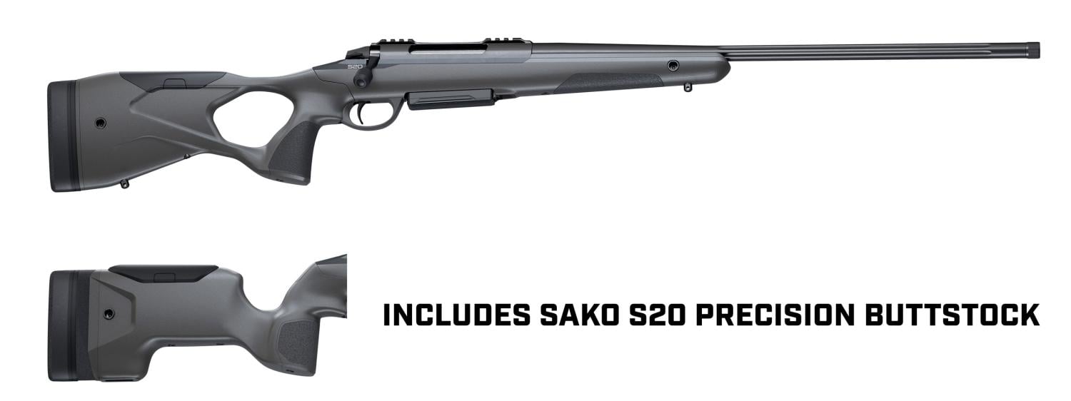 Sako S20 Hunter 6.5 Creedmoor + S20 Precision Rifle Stock - $1470.99 (click the Get Quote button to get this price) (Free S/H on Firearms)
