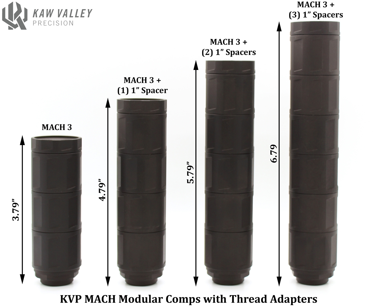 Kaw Valley Precision MACH 3 Modular Linear Comp Body w/ End Cap - $34.95
