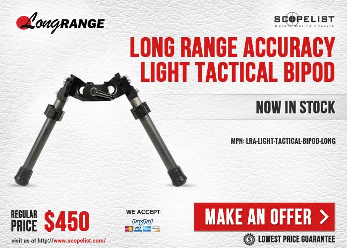 Long Range Accuracy Light Tactical Bipod - Long Legs - Now In Stock - Make an Offer - $449