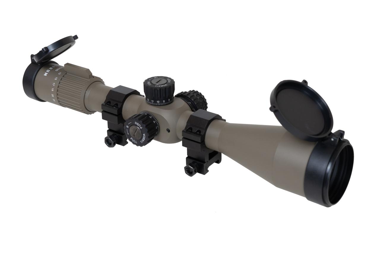 Monstrum Tactical G X FFP Rifle Scope FDE BLK Free S