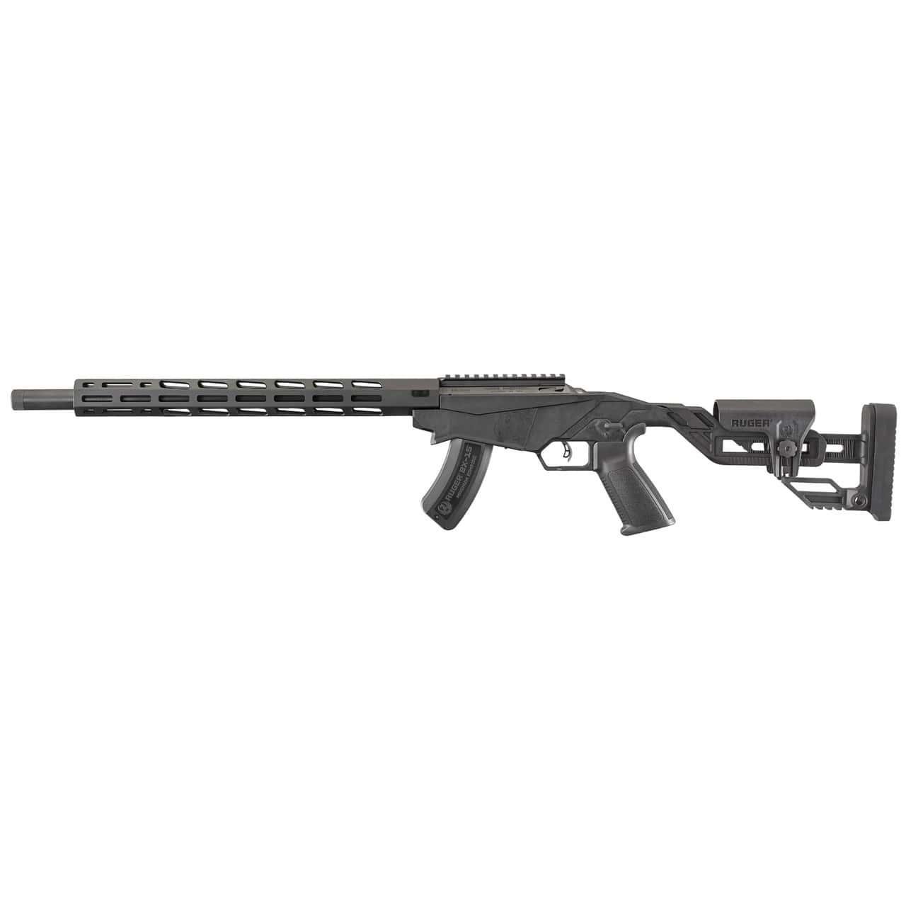 Ruger 8405 Precision Rimfire Bolt 22 WMR 18" 9+1 Black Adjustable Quick-Fit Precision w/One-Piece Chassis Stock Black - $459.99