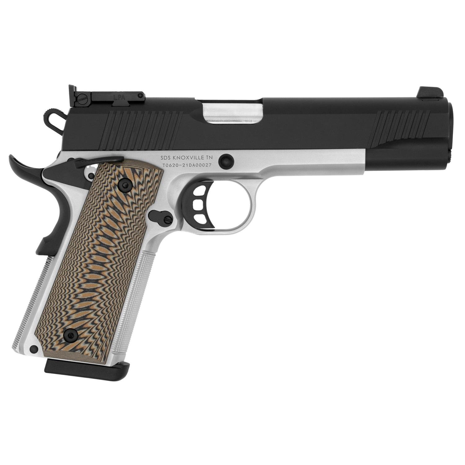 SDS Imports 1911 D10 Silver 10mm 5" Barrel 8-Rounds Adjustable Sight - $719.99 ($7.99 S/H on Firearms)