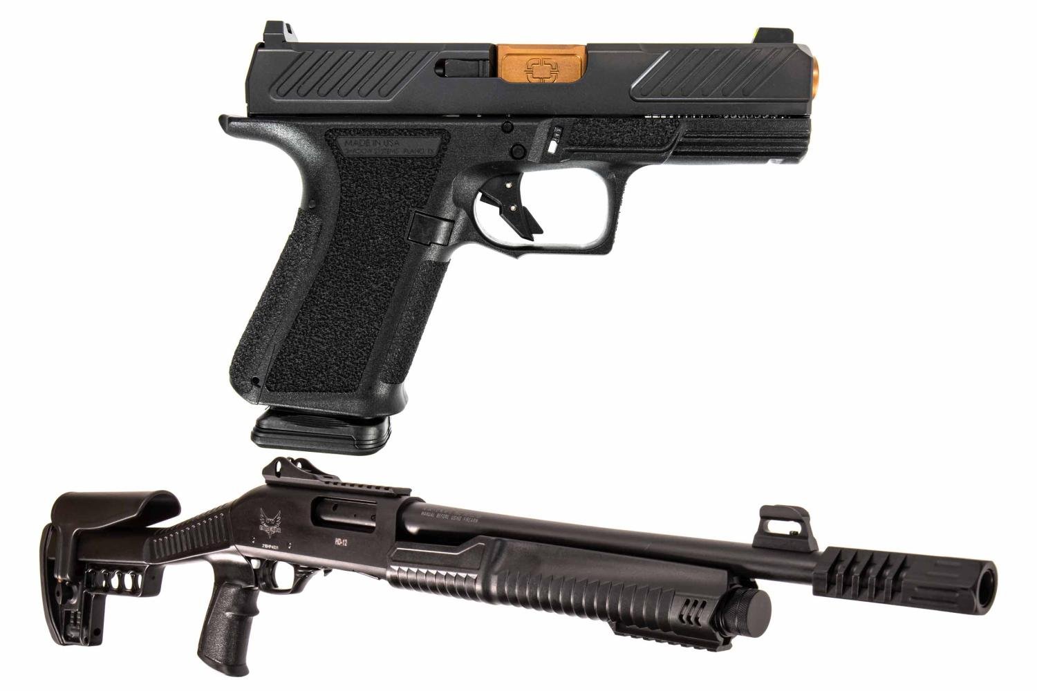 Shadow Systems MR920 Combat 4" 9MM Black/Bronze + Emperor HD-12 Shotgun - $799 (Free S/H on Firearms)