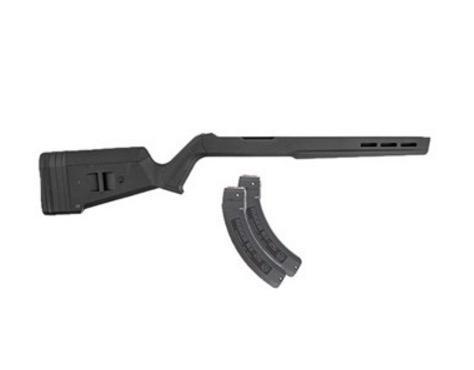Brownells Ruger 10/22 Black Hunter X-22 Stock w/2x BX-25 25-RD Mags - $182.99