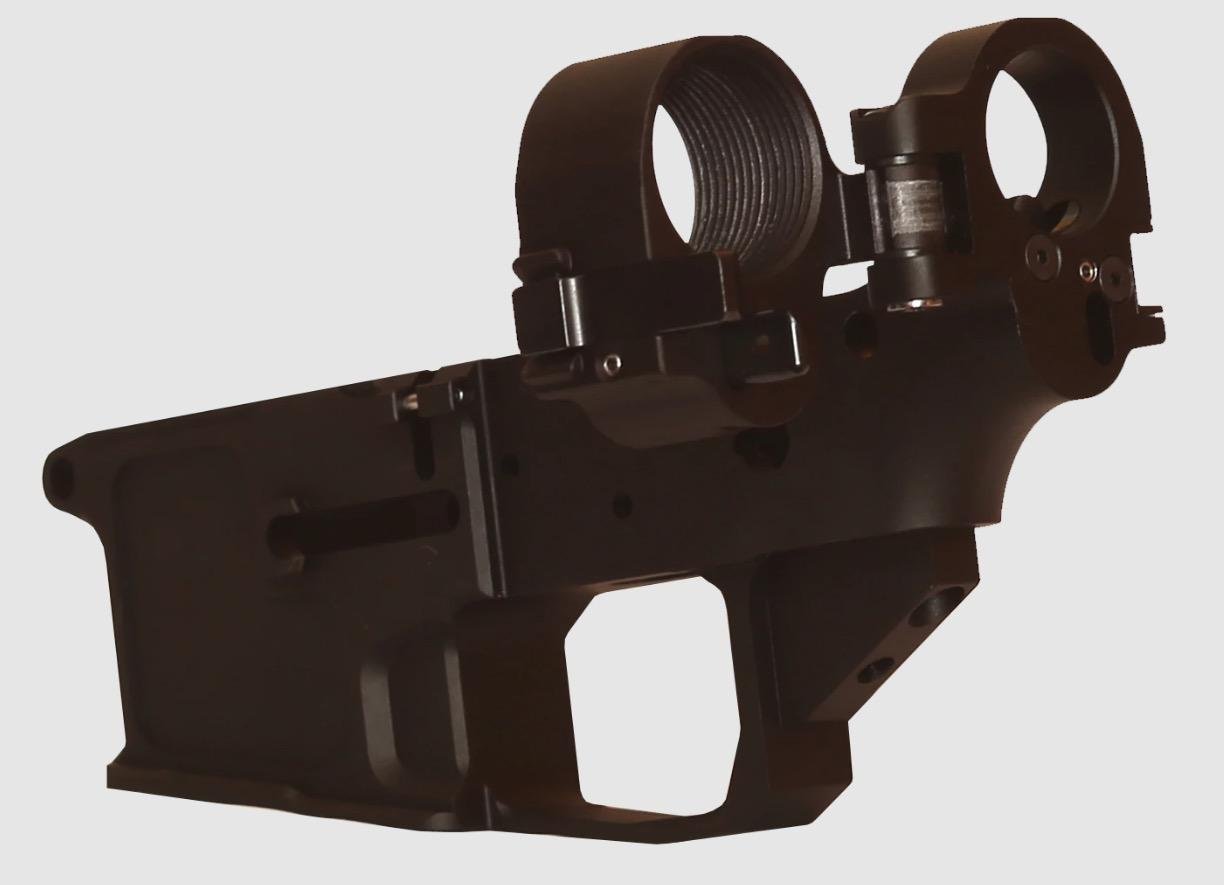APF Side-Folding AR-15 Stripped Lower, Includes Carbine Buffer, Billet, Black - $214.26 after code "WELCOME20"