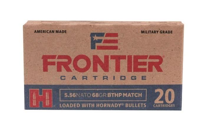 Hornady Frontier Cartridge 5.56x45mm BTHP Match 68 Grain 20 Rounds - $11.50 (All Club Orders $49+ Ship FREE!)