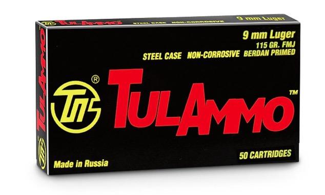 TulAmmo 9mm FMJ 115 Grain 500 Rounds - $166.24