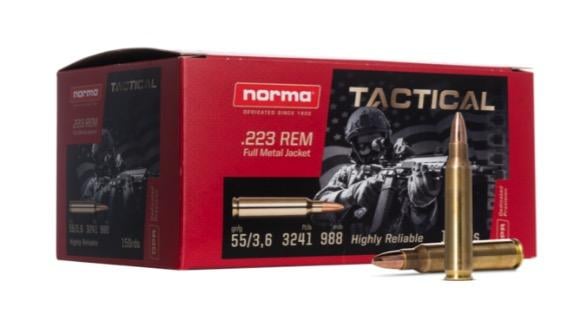 Norma Tactical Ammo .223 Remington 55 Grain FMJ 150 Rounds - $71.99