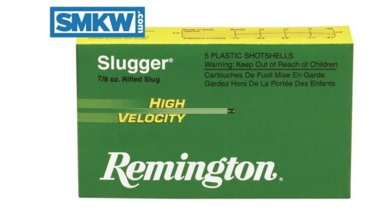Remington Slugger High Velocity 12 Gauge 2.75" .875oz Rifled Slug 5 Rounds - $6.99