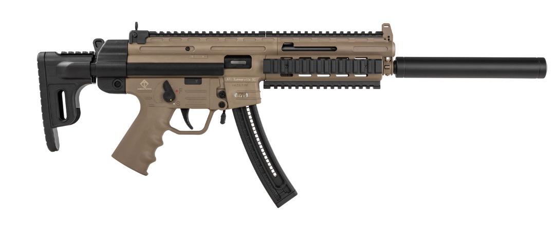 GSG GSG-16 22 LR 16.25" 22+1 Tan Receiver Black Collapsible Stock - $338.99 (Free S/H on Firearms)