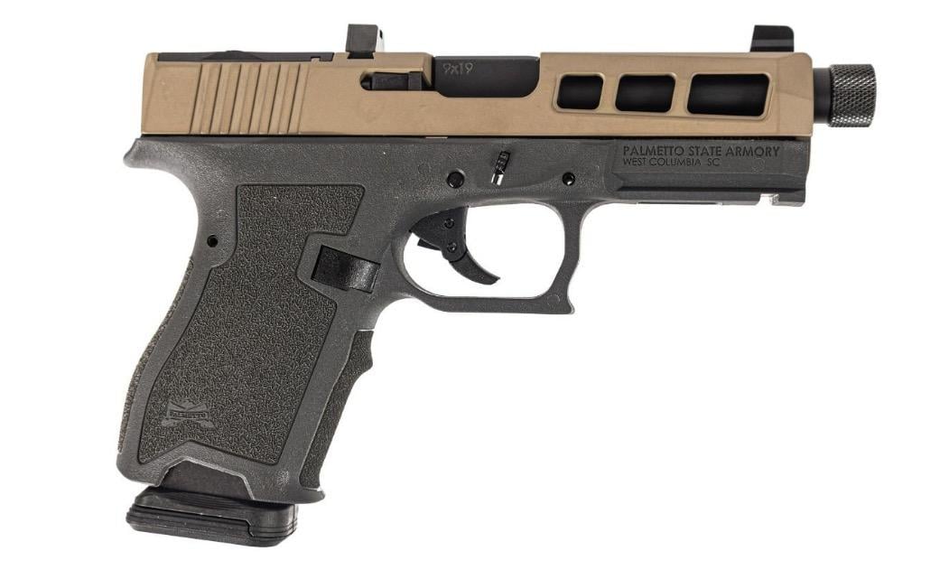 PSA Dagger Compact 9mm Pistol With SW1 Extreme Carry Cut Doctor Slide & Threaded Barrel, 2-Tone Flat Dark Earth - $379.99