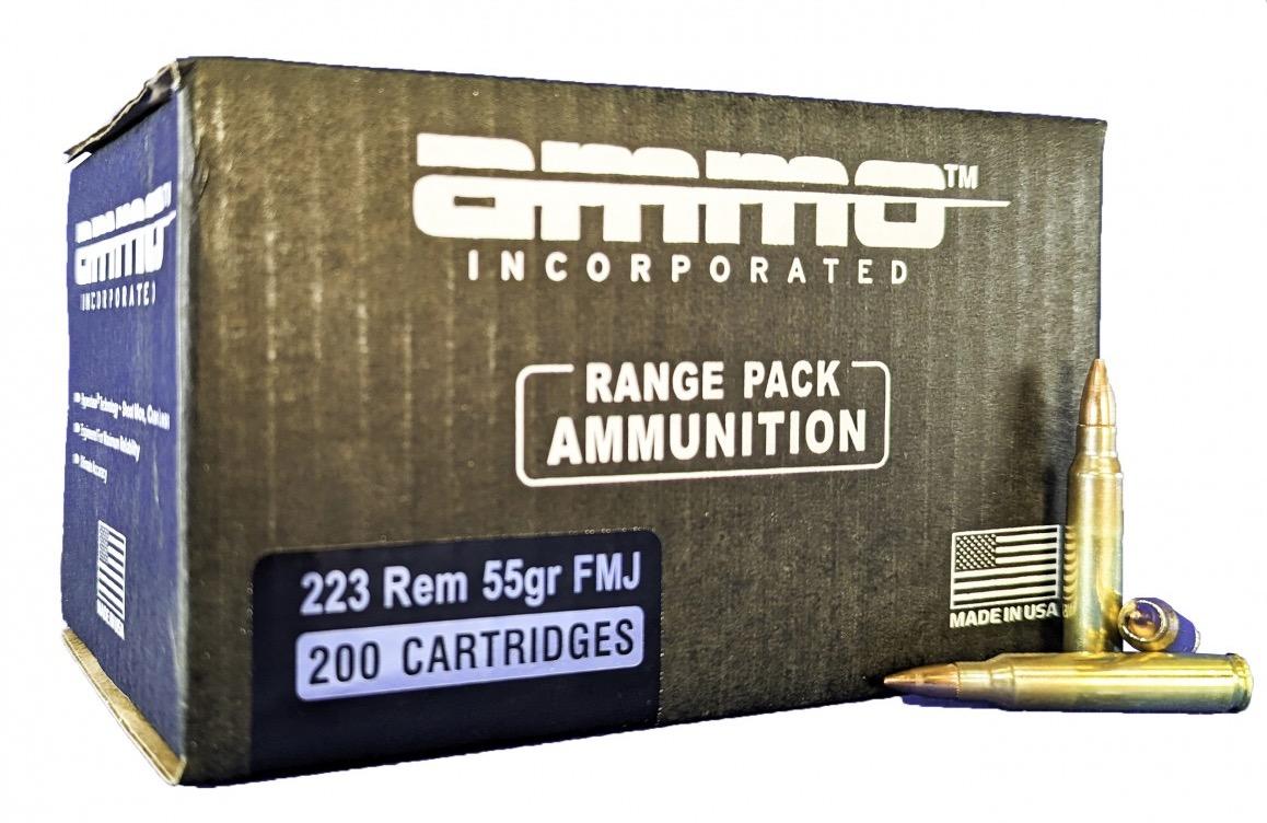 Ammo Inc. 223 Rem 55gr FMJ 200rd Range Pack - $94.66