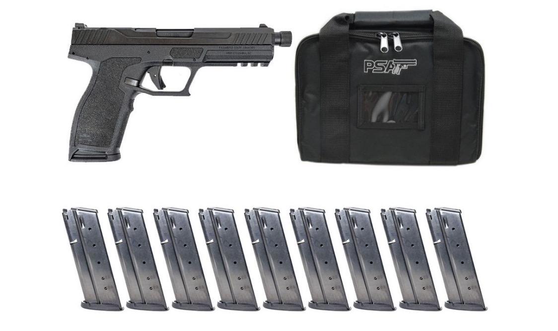 BLEM PSA 5.7 Rock Complete Optics Ready Pistol With Threaded Barrel, 10 Magazines, & PSA Pistol Case - $599.99