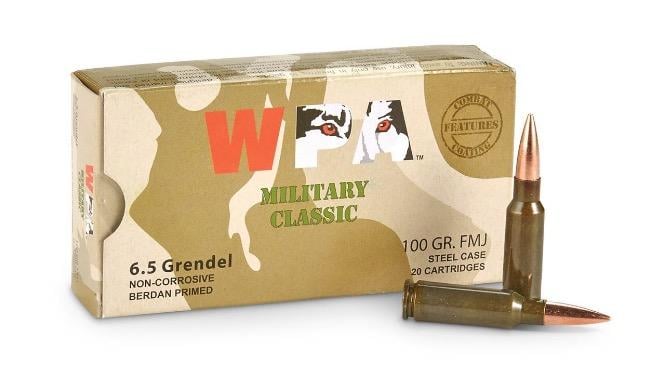 Wolf WPA Military Classic 6.5 Grendel FMJ 100 Grain 20 Rounds - $15.19