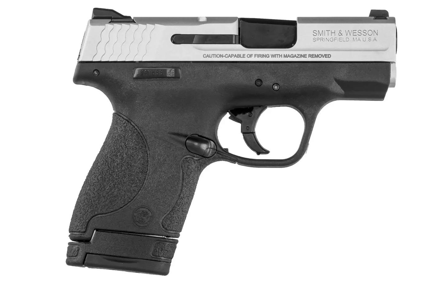 Smith & Wesson M&P9 Shield 9mm 7rd/8rd 3.1" Pistol, Satin Aluminum Cerakote Slide - $299.98 ($12.99 Flat S/H on Firearms)