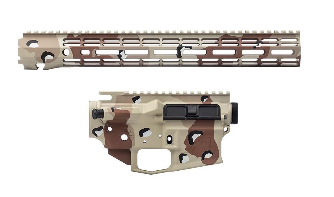 M4E1 Builder Set w/ 15" ATLAS R-ONE M-LOK Handguard - Chocolate Chip Camo - $549.99 (Free Shipping over $100)