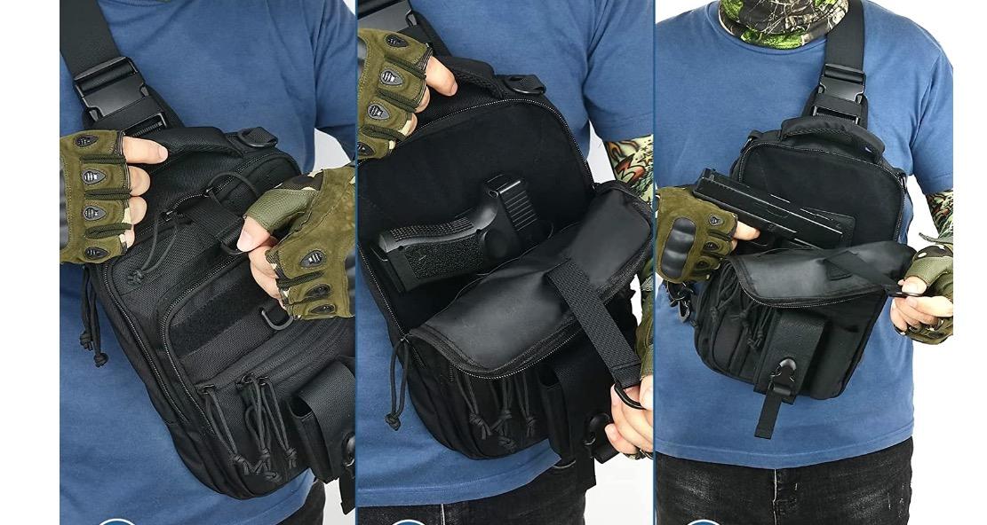 Dual Pistol Holster Chest Bag Concealed Carry Sling Bag - $39.95 (Free S/H  over $25)