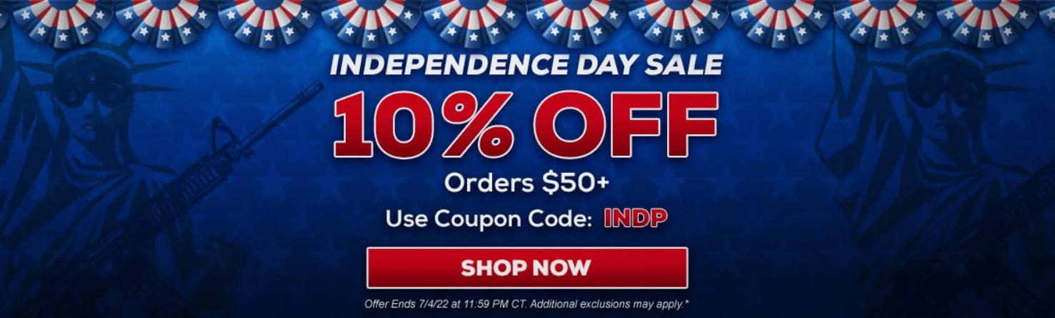 Independence Day Sale - 10% OFF On Orders $50 Or More With Coupon Code "INDP" @ Optics Planet (Free S/H over $49)