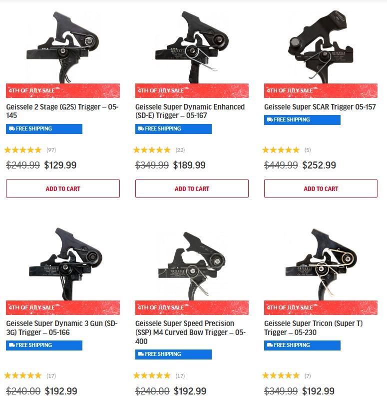 Geissele Triggers On Sale + Free Shipping
