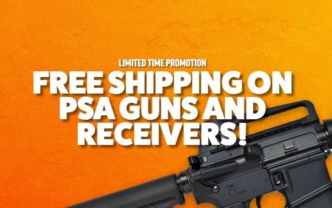 Free Shipping On PSA Guns And Receivers - No Code Needed
