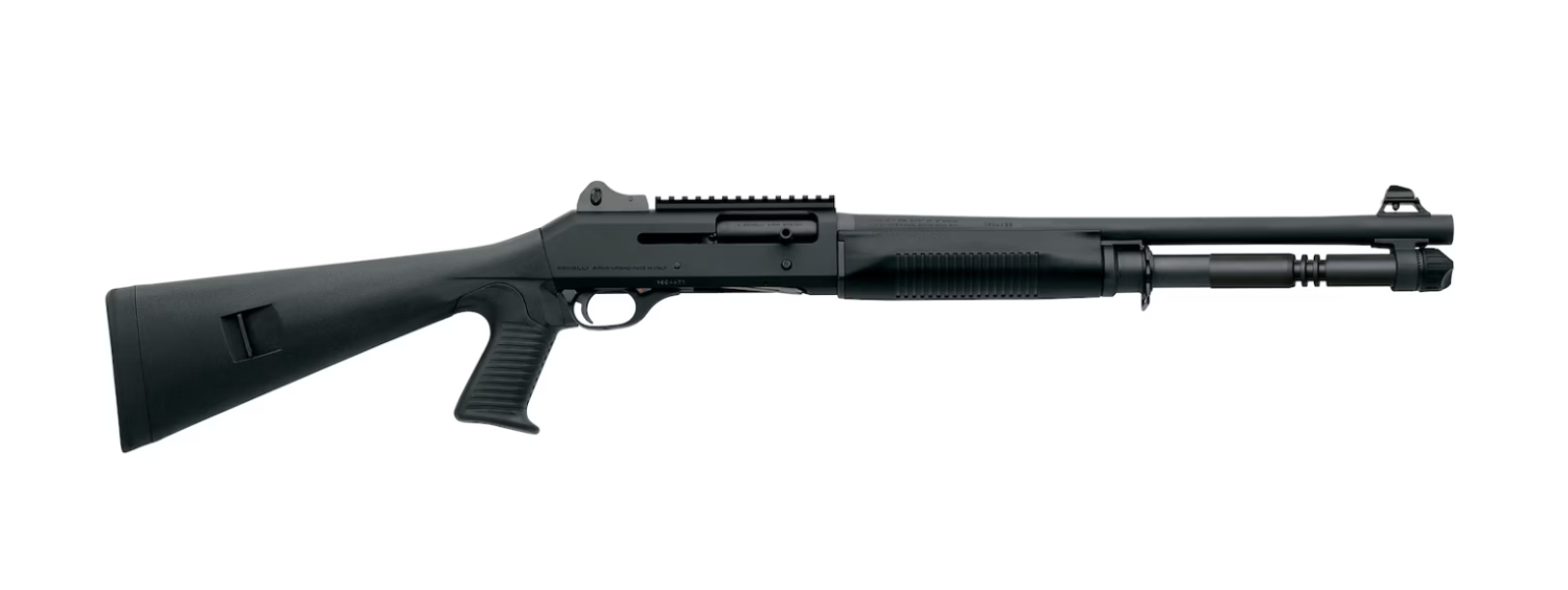 Benelli M4 Tactical 12 Ga Semi-Automatic 18.5" Barrel Phosphate Black Pistol Grip - $1709.1 shipped with code "10OFF2324"