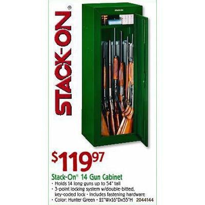 Stack On 14 Gun Cabinet 119 97 Valid On Black Friday 2013 In