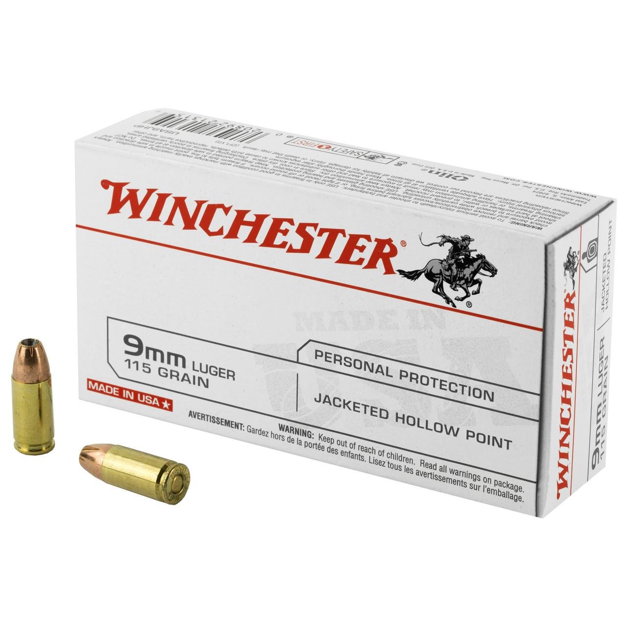 Winchester USA 9MM 115gr Jacketed Hollow Point 500 rds - $200 (Free S/H)