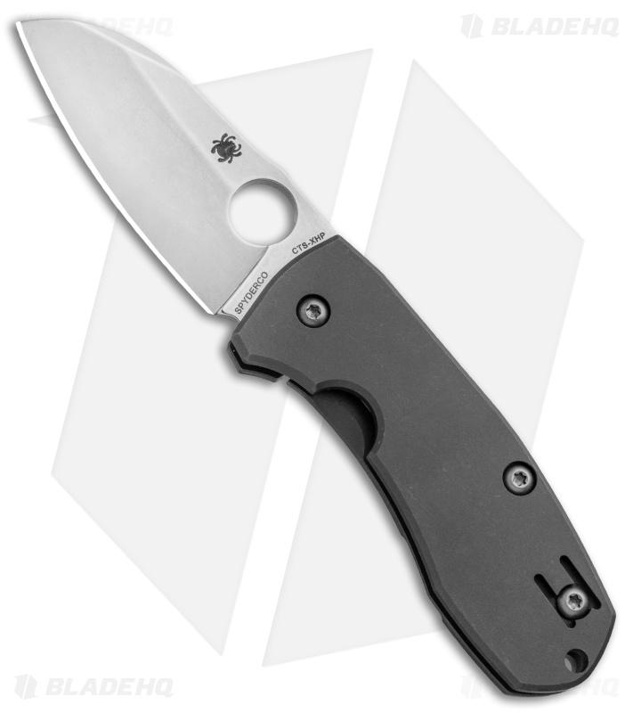 Spyderco Techno 2 Frame Lock Knife Titanium (2.55" Stonewash) C158TIP2 - $231.00 (Free S/H over $99)