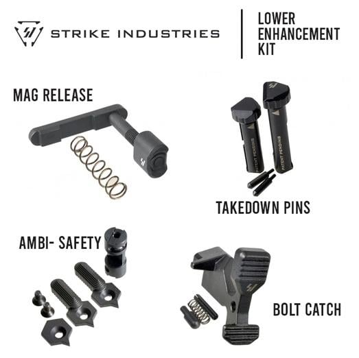 Strike Industries Lower Parts Enhancement Kit - Black - $74.95