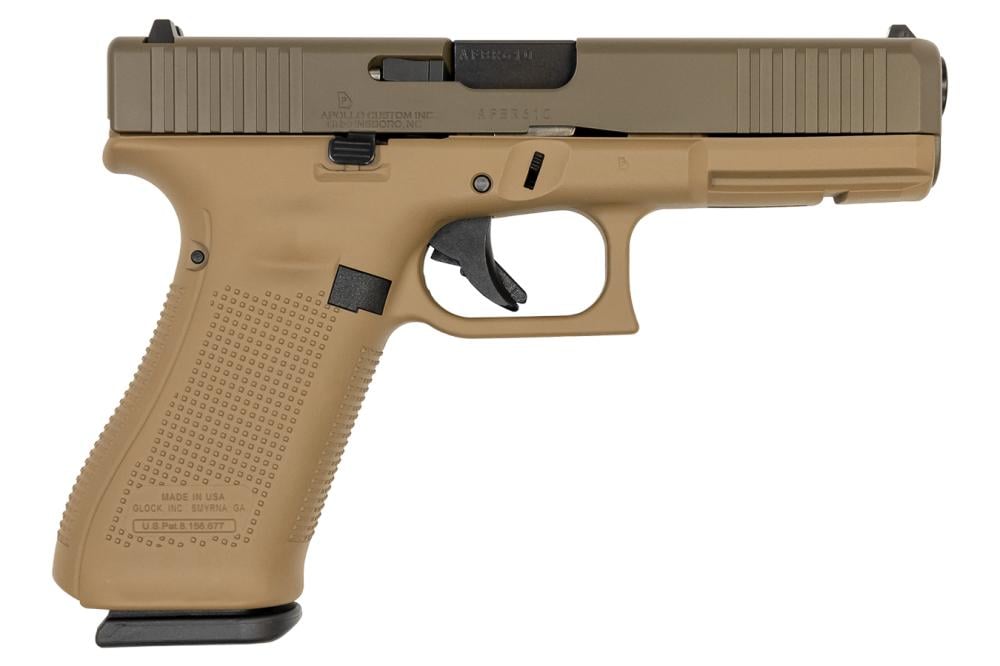 Glock 17 Gen5 9mm Pistol w/ Davidsons Dark Earth Frame and Patriot Brown Cerakote Slide - $563.74 