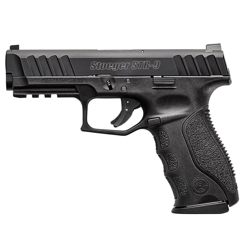 Stoeger STR-9 9mm Blk Pistol w/15rd Mag, Backstrap, Tritium Night Sight ...