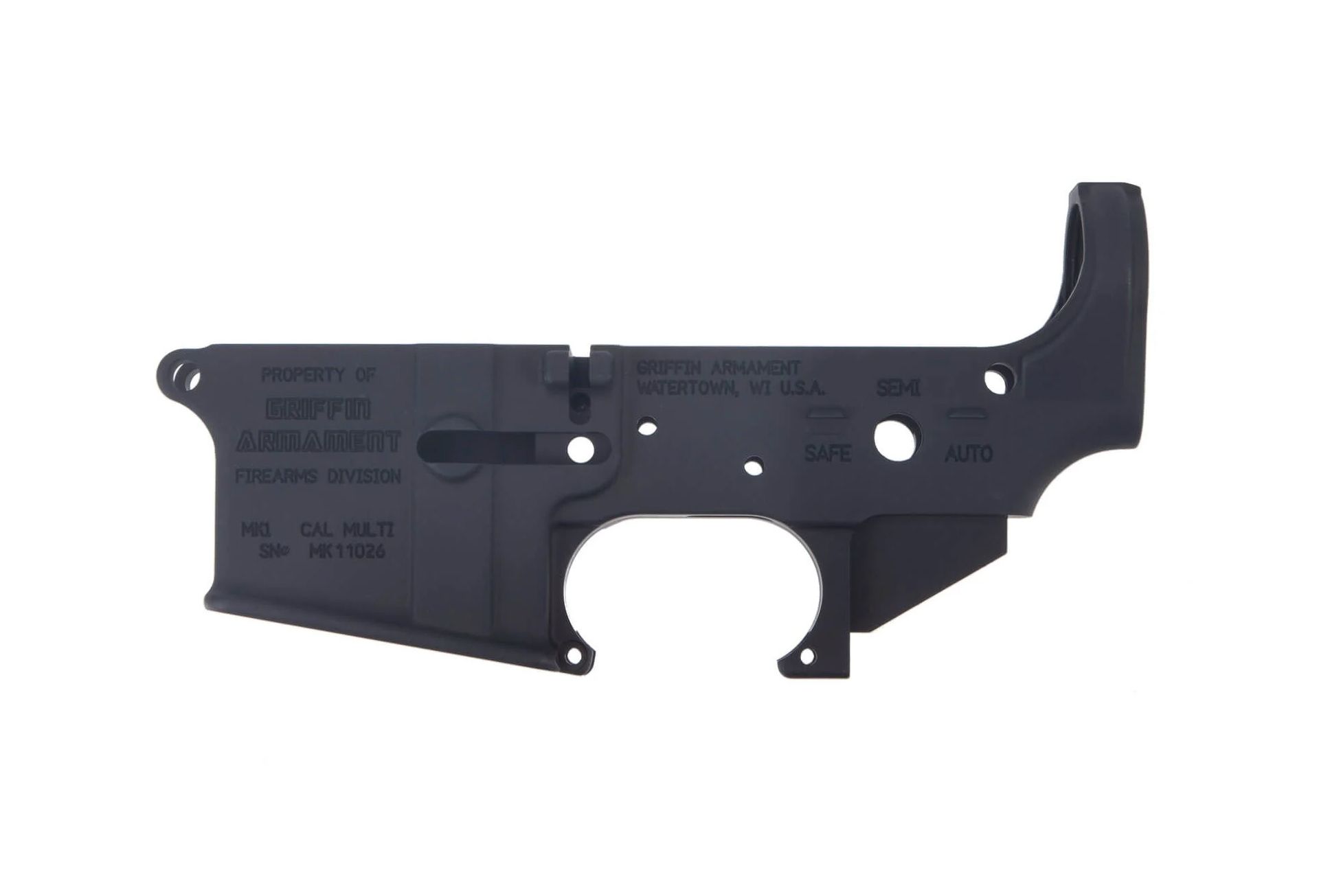 BLEM Griffin Armament MK1 Forged AR-15 Stripped Lower Receiver - $93.46 (Free S/H over $150)