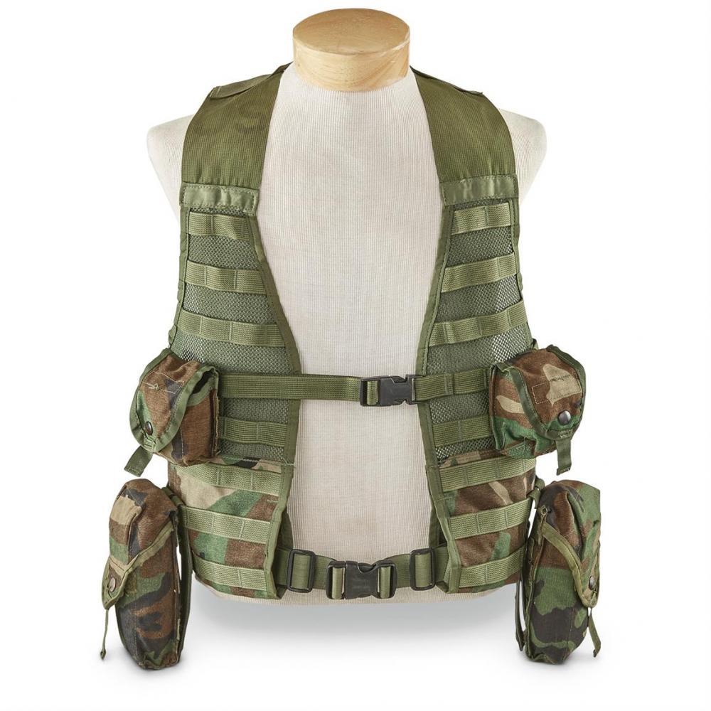 Used U.S. Military Surplus Load Bearing Vest with Pouches - $21.59 (All ...