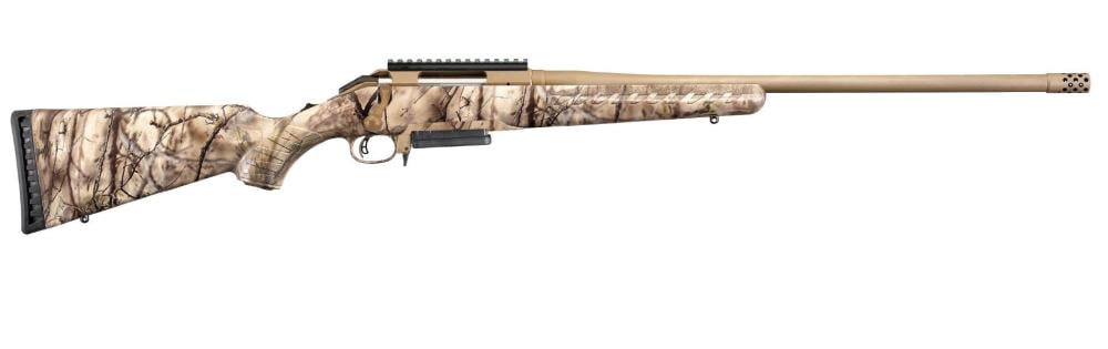 Ruger American Rifle Go Wild Camo 6.5 Creedmoor 22-inch 3Rds - $557.99 ($7.99 S/H on Firearms)