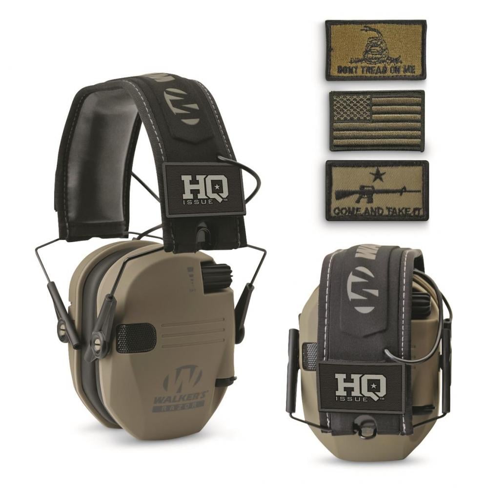 HQ ISSUE Walker's Patriot Series Electronic Ear Muffs - $35.99 (All Club Orders $49+ Ship FREE!)