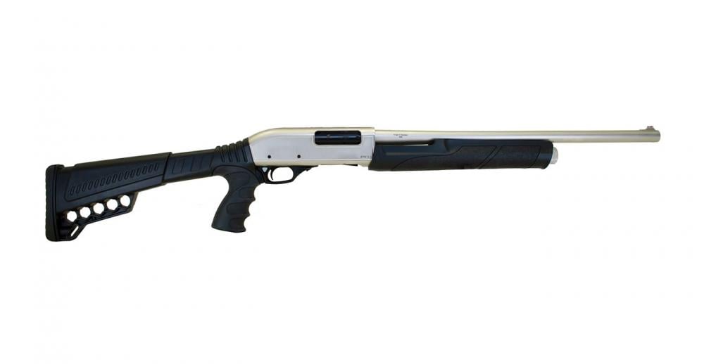 Citadel PAX 12-Gauge Pistol Grip Pump-Action Shotgun with Nickel Finish and Fiber Optic - $213.76
