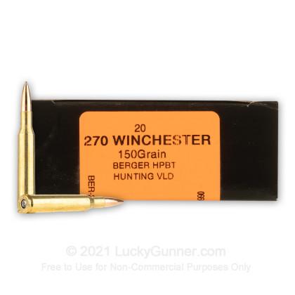 HSM Trophy Gold 270 Win 150 Grain VLD Hunting 20 Rounds - $60