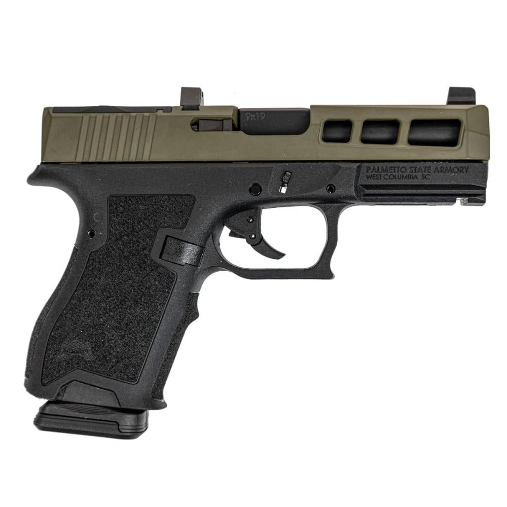 PSA Dagger Compact 9mm Pistol With SW1 Extreme Carry Cut RMR Slide & Non-Threaded Barrel, 2-Tone Sniper Green - $369.99
